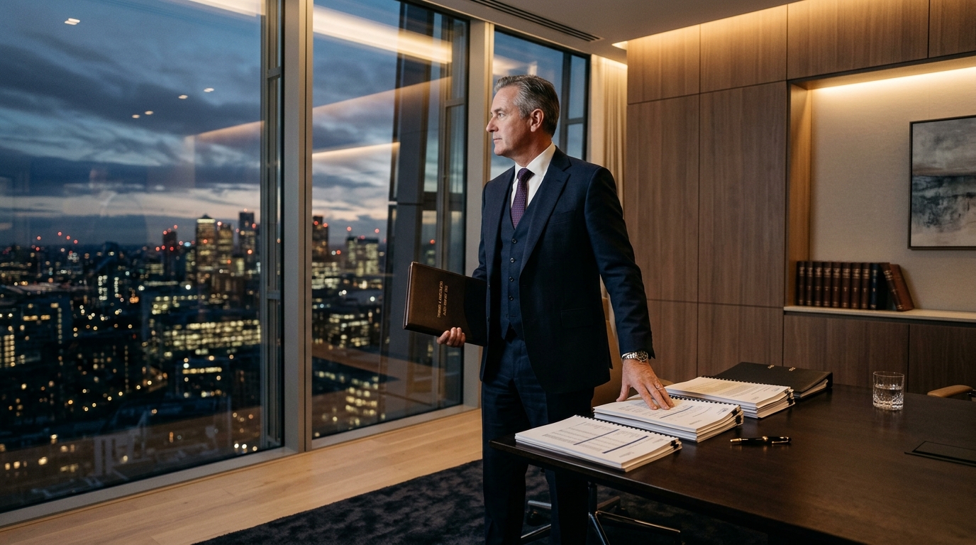 Senior partner at a multi-partner CPA firm reviewing audit and tax advisory reports